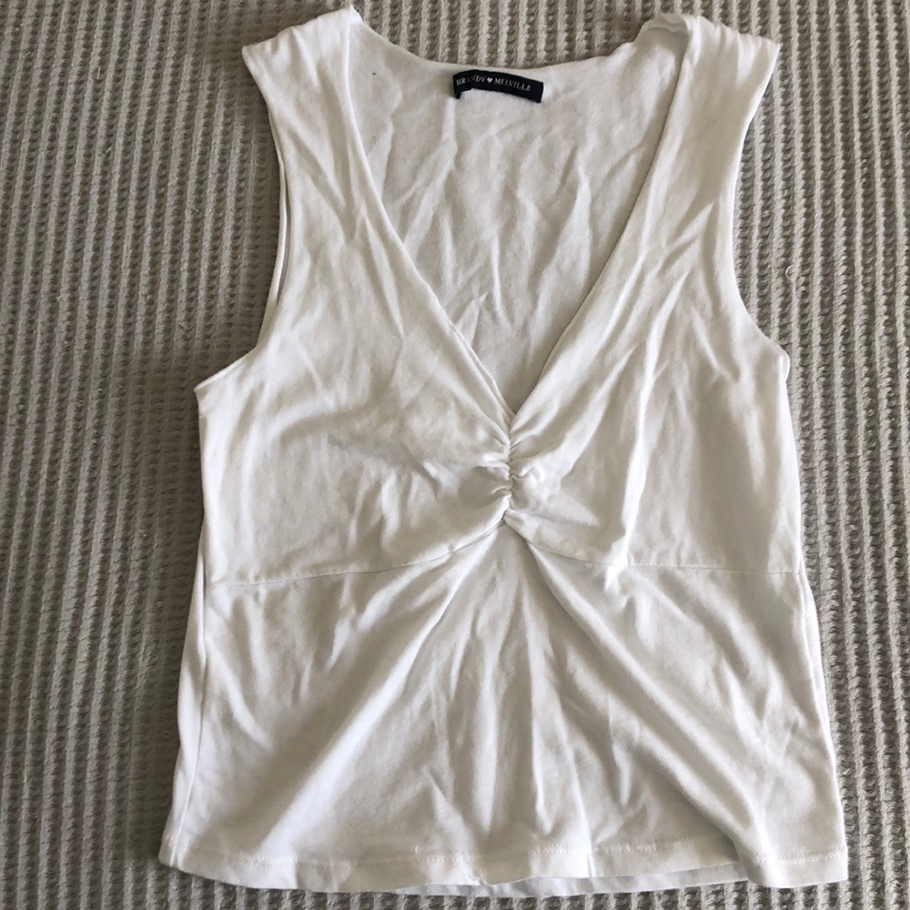 Brandy Melville Cropped White Tank - NWOT